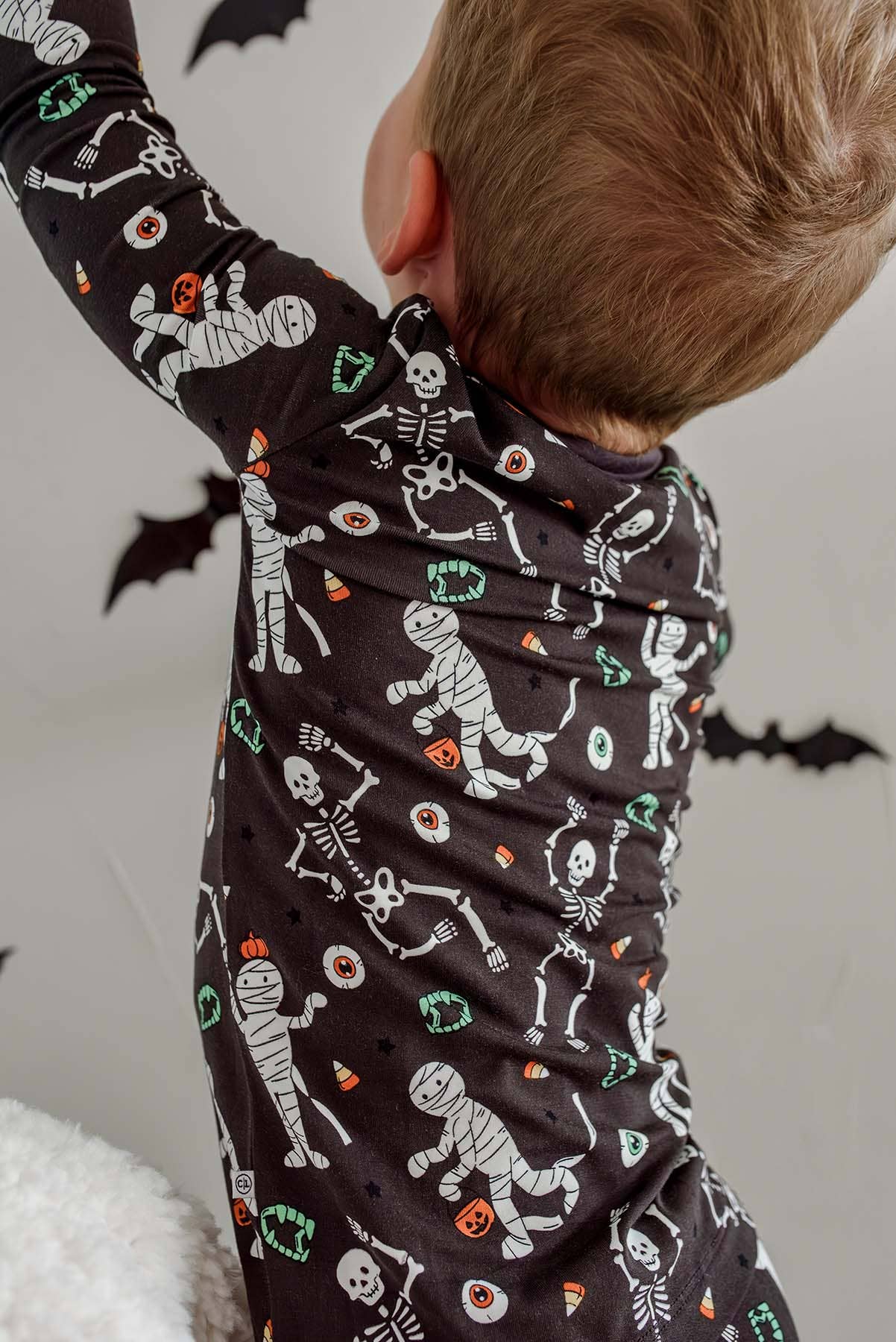 Halloween Glow-in-the-Dark Two-Piece Bamboo Pajama Set | Eye Want Candy