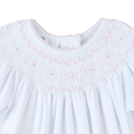 Lizzie's Classics Bishop Long Sleeve Bubble - Pink
