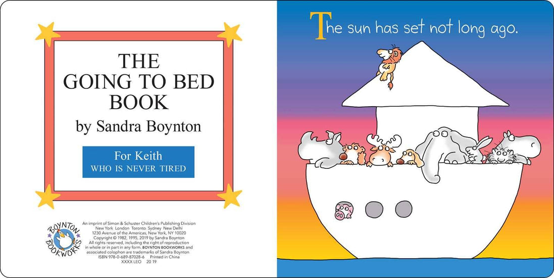 Going to Bed Book by Sandra Boynton