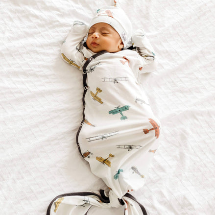 Newborn Knotted Gown - Ace