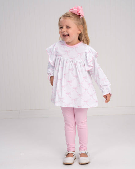 Abree Bubblegum Bows Legging Set