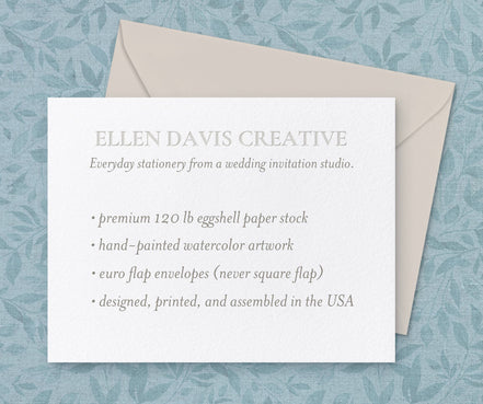 Scallop Pink Notecards | Set of 8