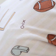 Tiny Touchdowns Convertible Zip Romper | Neutral