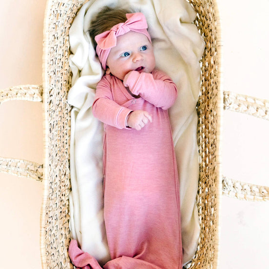 Newborn Knotted Gown - Darling