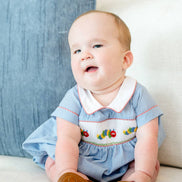 Back to School Caterpillar Smocked Henry Bubble