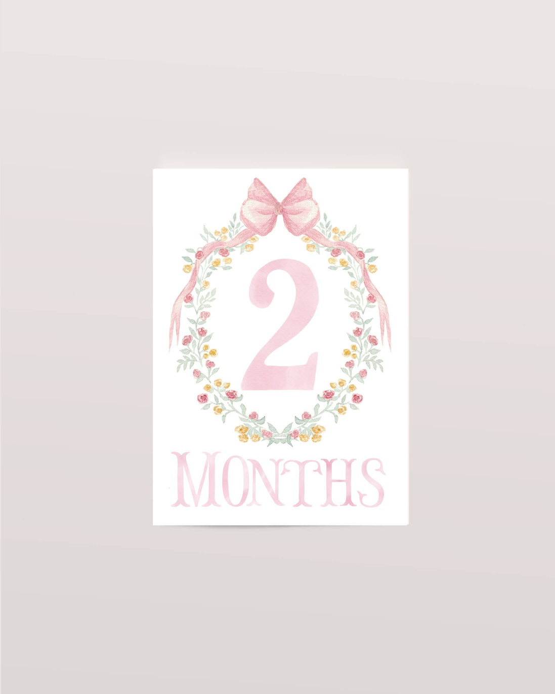 Baby Milestone Scripture Cards for Memory Keeping/ baby book (Pink)