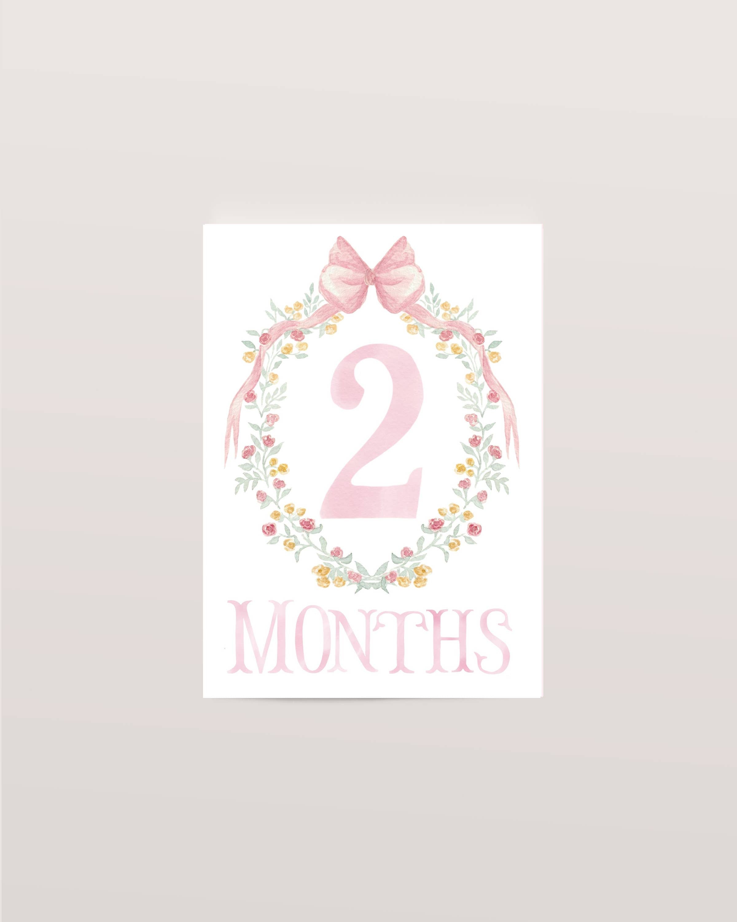 Baby Milestone Scripture Cards for Memory Keeping/ baby book (Pink)
