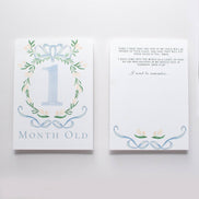 Baby Milestone Scripture Cards for Memory Keeping/ baby book (Blue)