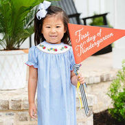 Back to School Caterpillar Smocked Helen Dress