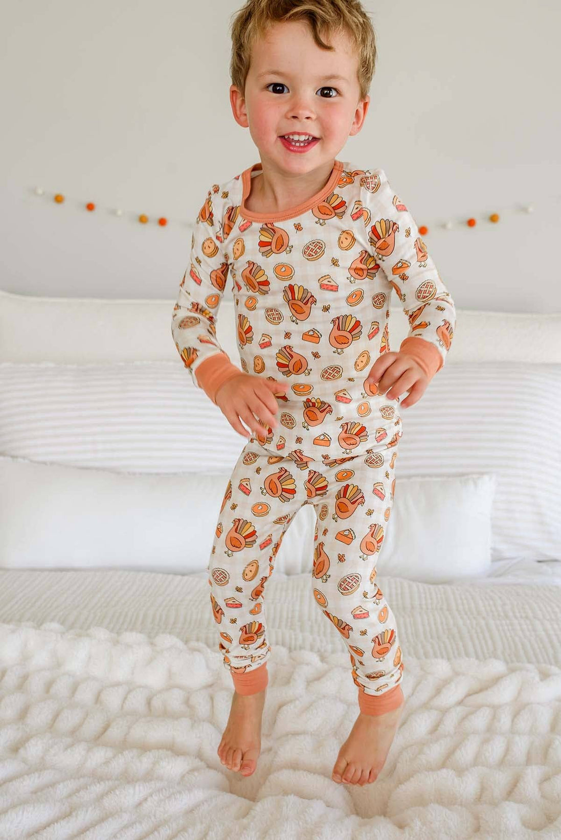 Thanksgiving Bamboo Two-Piece Pajama Set | Gobble Gobble