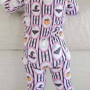 Halloween Glow-in-the-Dark Convertible Bamboo Zip Romper | Galloween