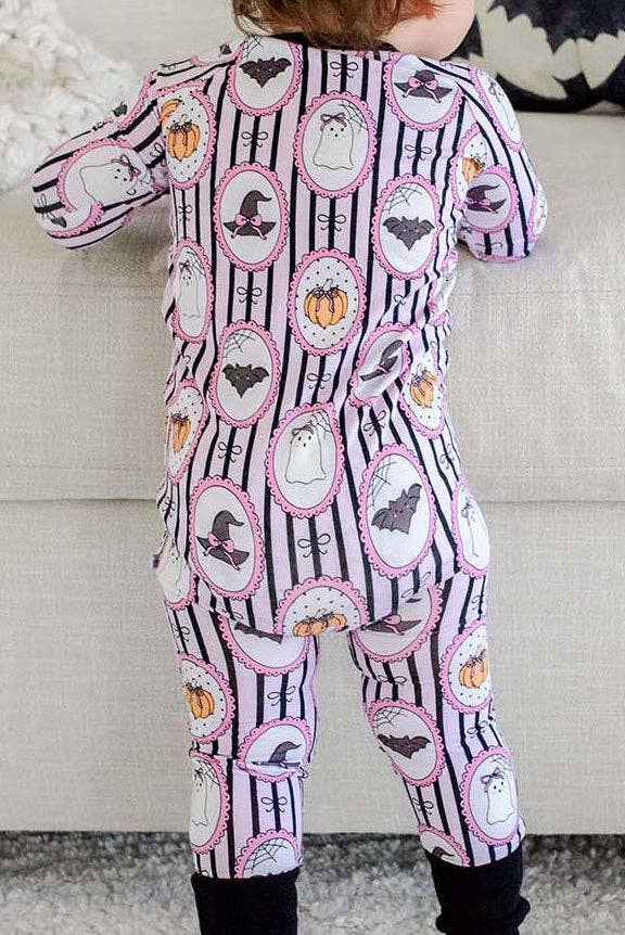 Halloween Glow-in-the-Dark Convertible Bamboo Zip Romper | Galloween