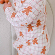 Christmas Bamboo Waffle Convertible Zipper Romper | Gingersnap