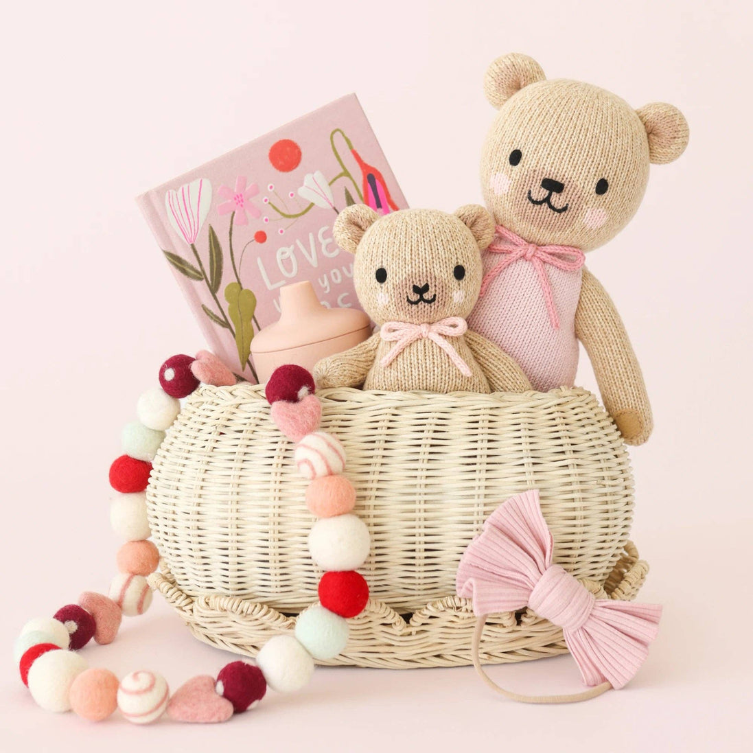 Baby Honey Bear (blush bow)