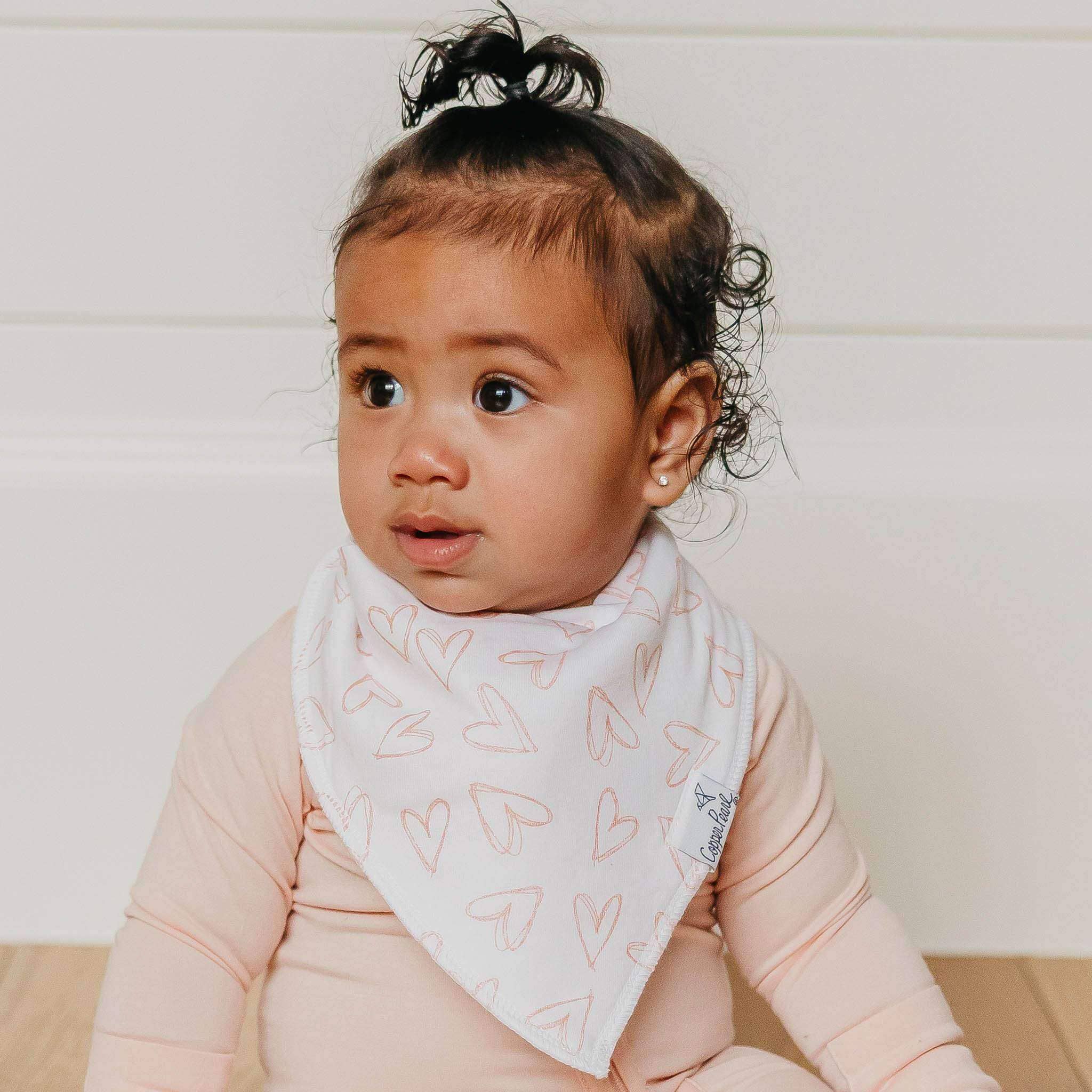 4 Pack Baby Bandana Bibs - Lola