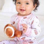 Tiny Touchdowns Convertible Zip Romper | Pink