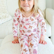 Two-Piece Bamboo Pajama Set | Huddles & Cuddles Pink