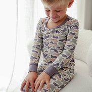 Two Piece Bamboo Pajama Set | Camo Cutie