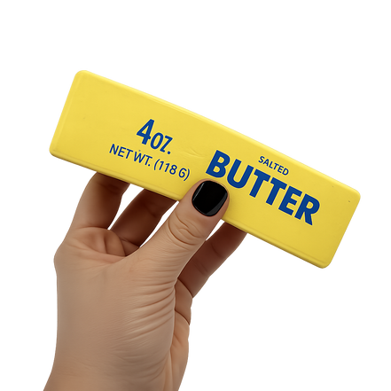 Fun Doh 6" Butter Stick Slow-Rise Squishy Toy - 12/Display