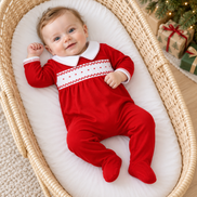 Miles Smocked Footie