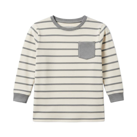 Perrin Long Sleeve Pocket Tee - Bob Stripe