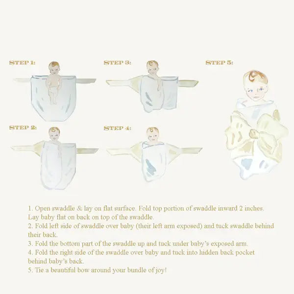 Bow Swaddle - Broadcloth
