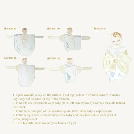 Bow Swaddle - Broadcloth