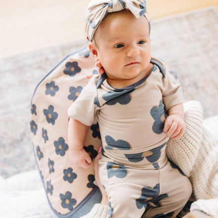 3 Pack Premium Burp Cloths - Gemma In Tan