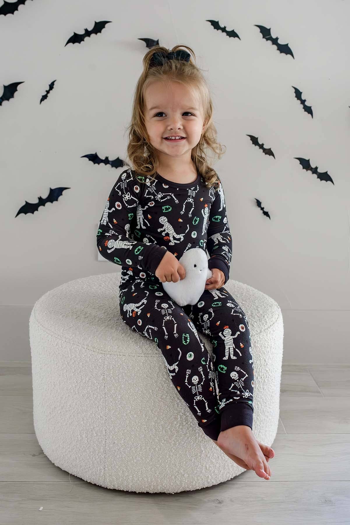Halloween Glow-in-the-Dark Two-Piece Bamboo Pajama Set | Eye Want Candy