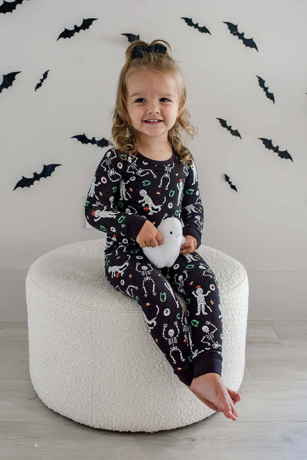 Halloween Glow-in-the-Dark Two-Piece Bamboo Pajama Set | Eye Want Candy