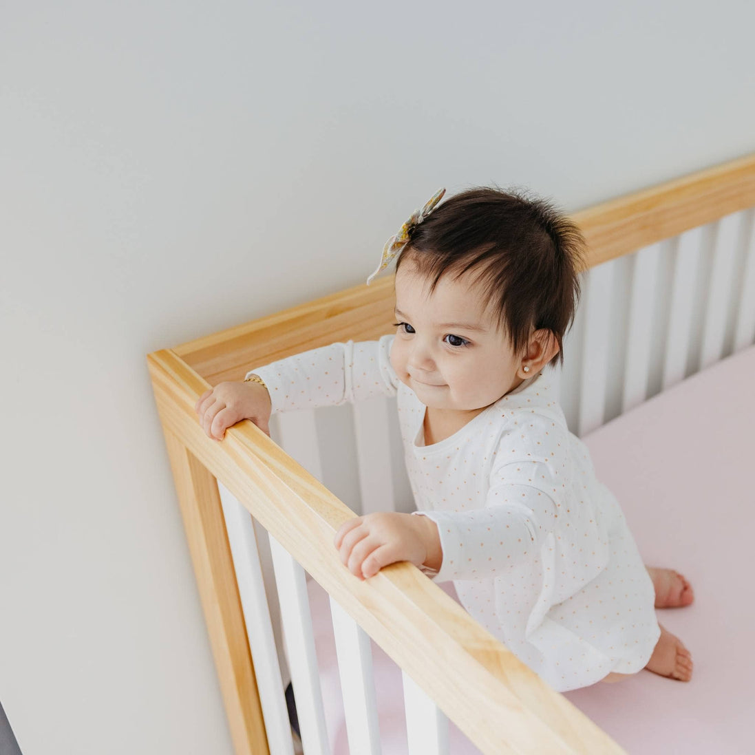 Premium Knit Fitted Crib Sheet - Blossom