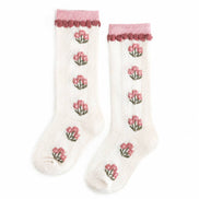 Posie Knee Socks - Old Rose