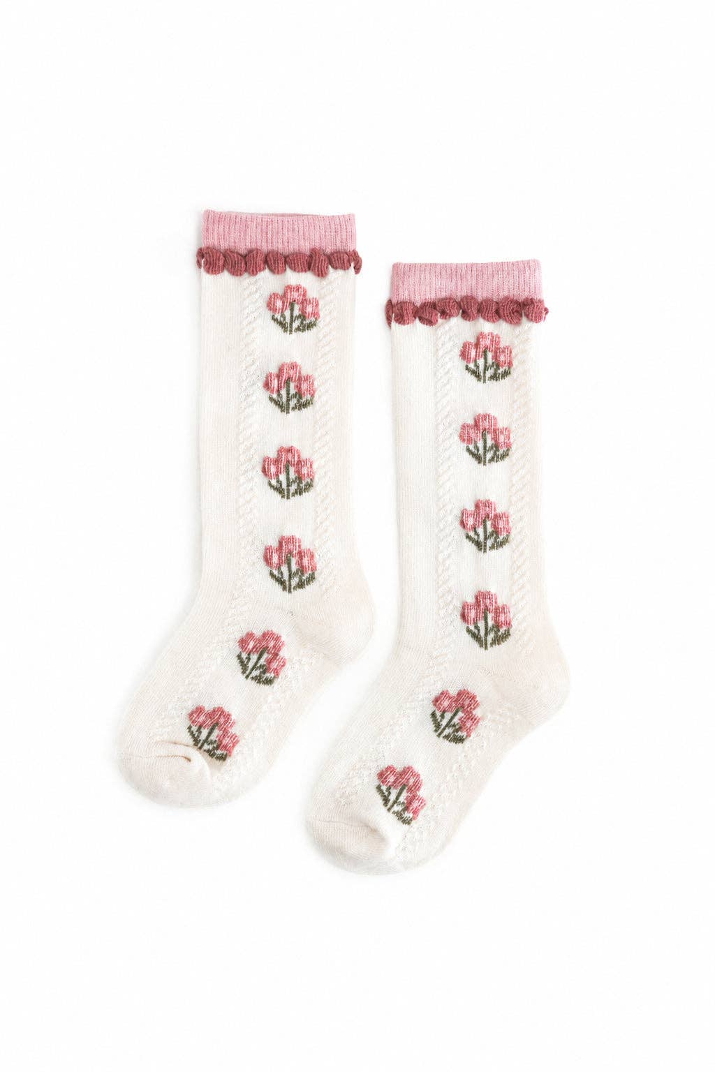 Posie Knee Socks - Old Rose