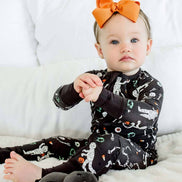 Halloween Glow-in-the-Dark Convertible Bamboo Zip Romper | Eye Want Candy