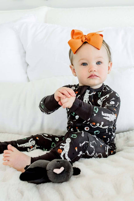 Halloween Glow-in-the-Dark Convertible Bamboo Zip Romper | Eye Want Candy