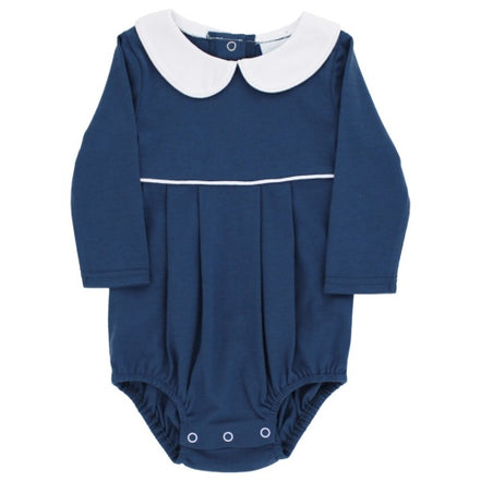 NAVY KNIT-BOYS L/S BUBBLE