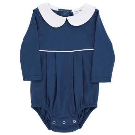 NAVY KNIT-BOYS L/S BUBBLE